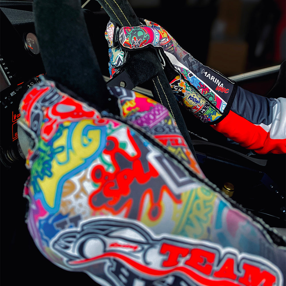 Marina Racewear Unic FIA 8856-2018 Race Gloves Custom design