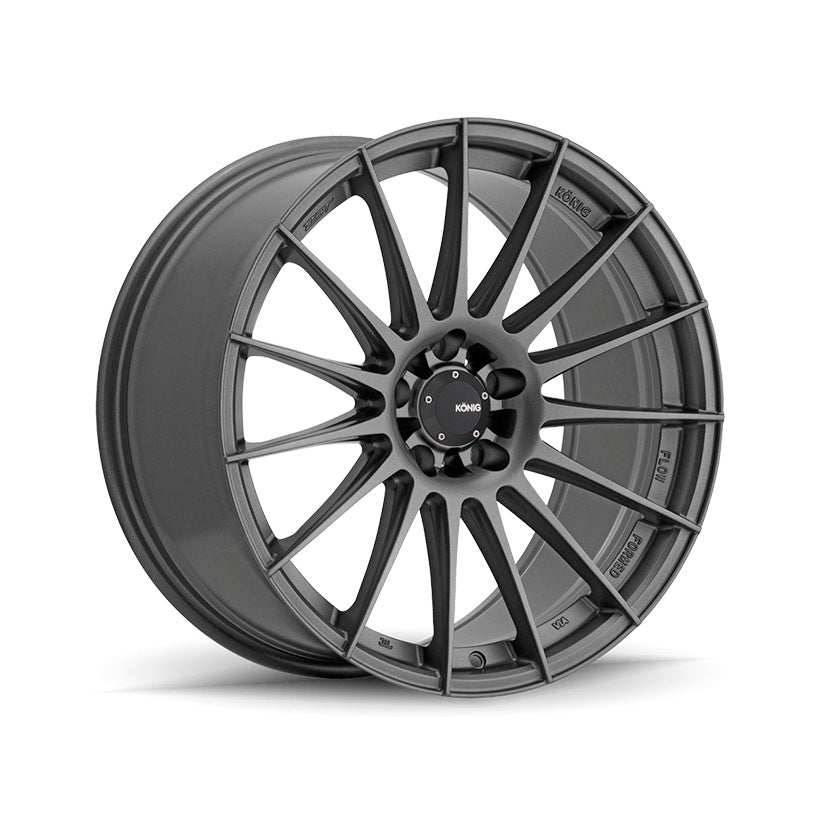 Konig Rennform Alloy Wheel 18x8 ET45 5x112 Matte Grey 66.56mm CB
