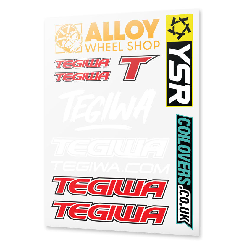 Tegiwa Ti Motorsport Assorted Sticker Sheet
