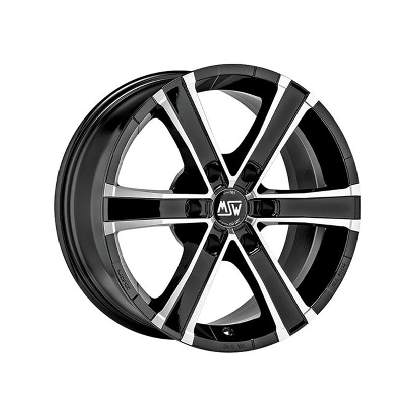 OZ X-Line Sahara 6 Alloy Wheel 17x8 ET30 6x114.3 Gloss Black Full Polished 66.1mm CB