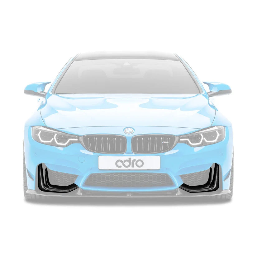 ADRO Carbon Fibre Front Bumper Air Duct Cover BMW F80 F82 M3 M4 14-20 Bumpers & Body Kits