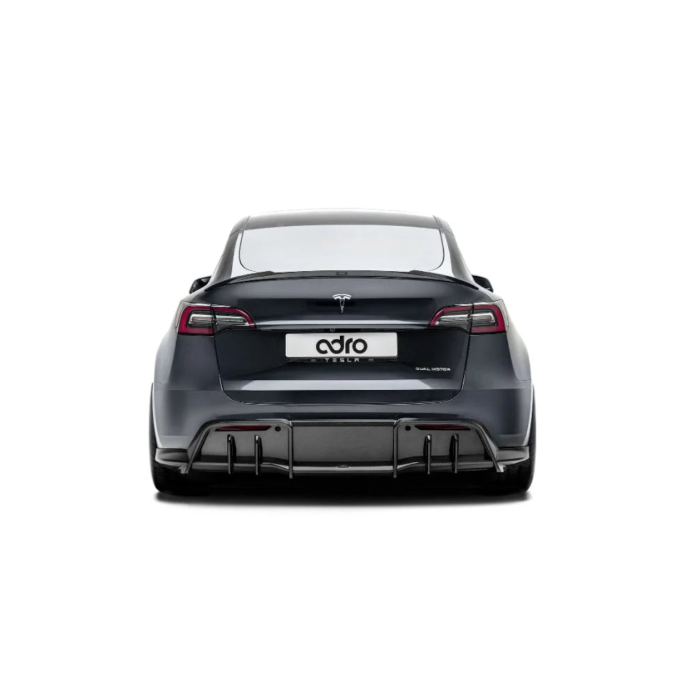 ADRO Premium Prepreg Carbon Fiber Rear Diffuser Tesla Model Y 19 + Splitters Skirts & Diffusers