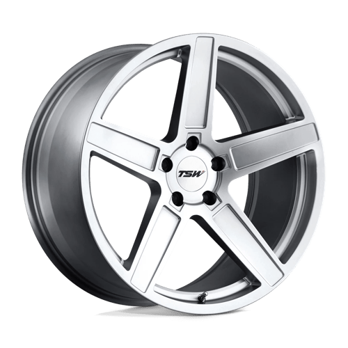 TSW ASCENT Alloy Wheel 18x9.5 ET20 5x120 Matt Titanium Silver 76.1mm CB