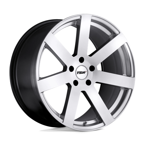TSW BARDO Alloy Wheel 19x8 ET35 5x100 Hyper Silver 72.1mm CB
