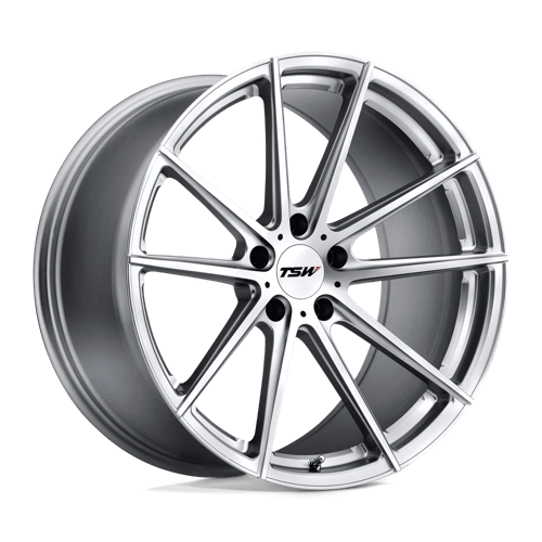 TSW BATHURST Alloy Wheel 21x10.5 ET32 5x112 Silver With Mirror Cut Face 66.56mm CB