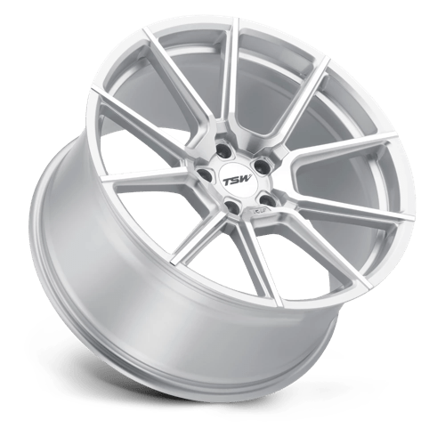 TSW CHRONO Alloy Wheel 21x10 ET41 5x112 Silver With Mirror Cut Face 66.56mm CB