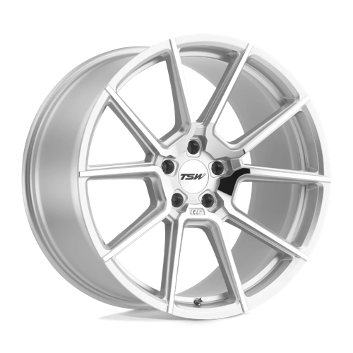 TSW CHRONO Alloy Wheel 20x9 ET20 5x112 Silver With Mirror Cut Face 66.56mm CB