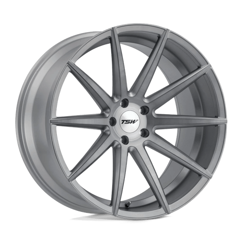 TSW CLYPSE Alloy Wheel 18x8.5 ET42 5x112 Titanium With Matt Brushed Face 66.56mm CB