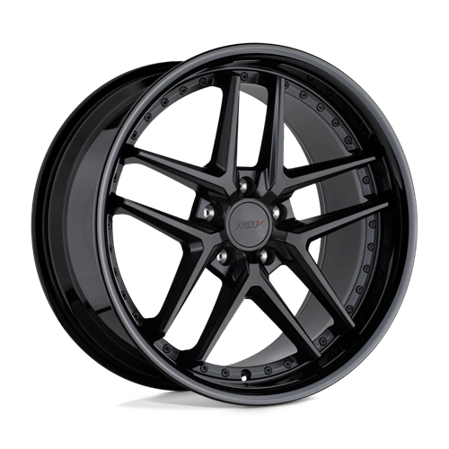 TSW PREMIO Alloy Wheel 19x9.5 ET20 5x120 Matt Black With Gloss Black Lip 76.1mm CB