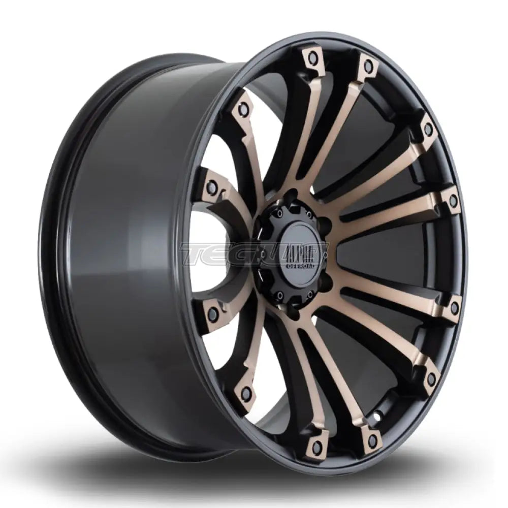 Alpha Offroad Maverick Alloy Wheel 20x9 ET40 6x139 Satin Black Bronze Spokes 106.1mm CB Alloy Wheels