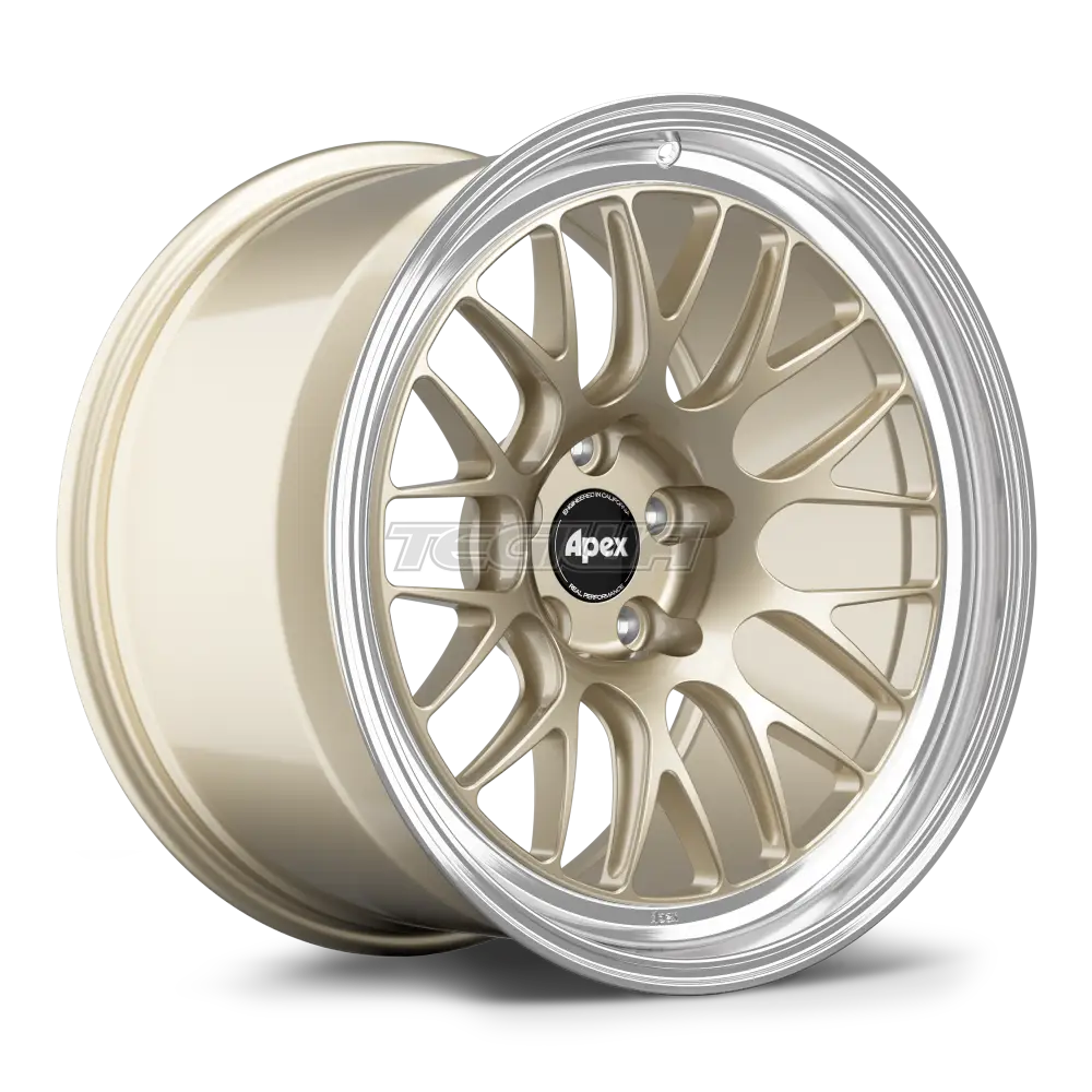 Apex ML-10RT Alloy Wheel 19x10.5 ET15 5x114.3 66.1mm CB Gloss Motorsport Gold - Machined Lip Alloy Wheels