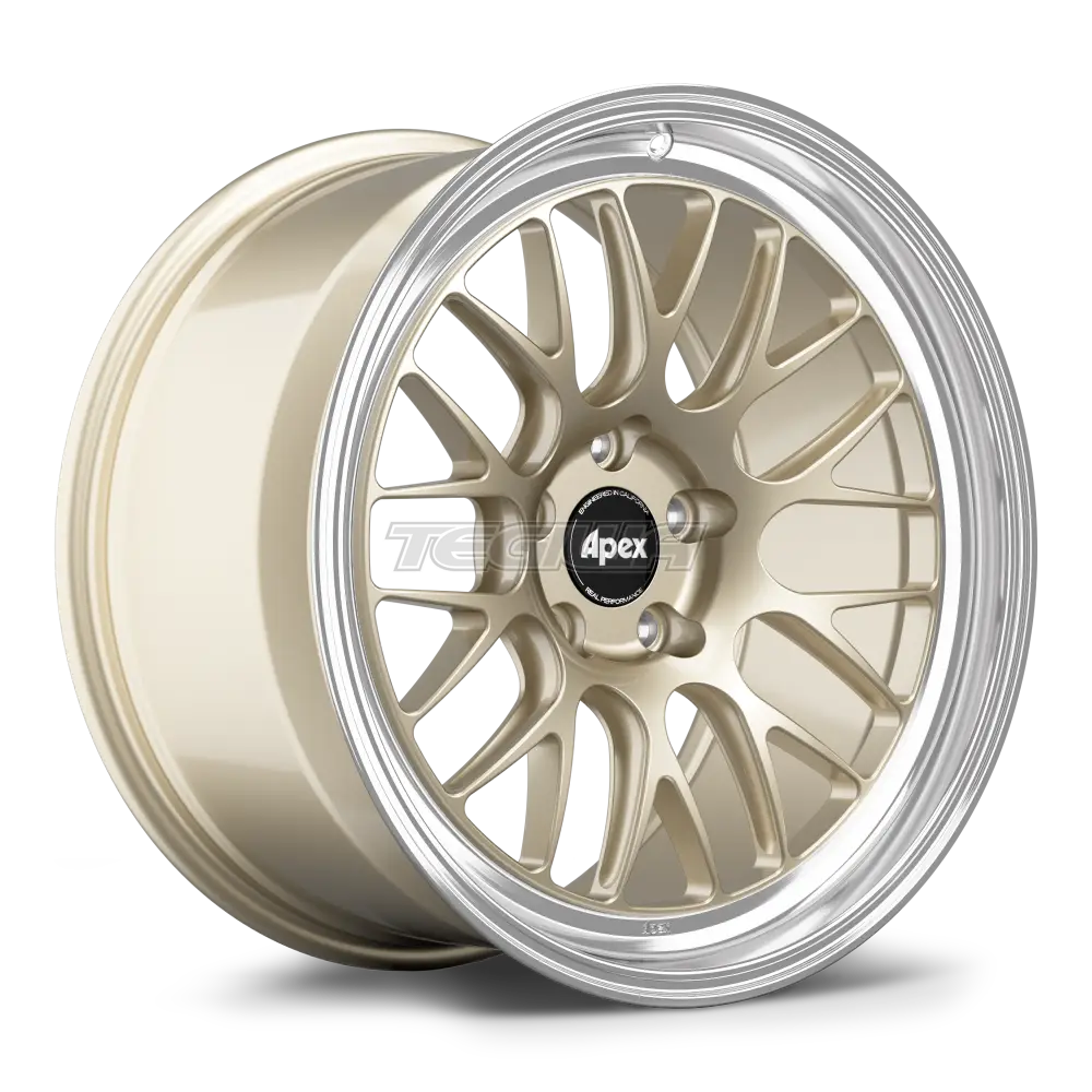 Apex ML-10RT Alloy Wheel 19x10 ET38 5x112 66.6mm CB Gloss Motorsport Gold - Machined Lip Alloy Wheels