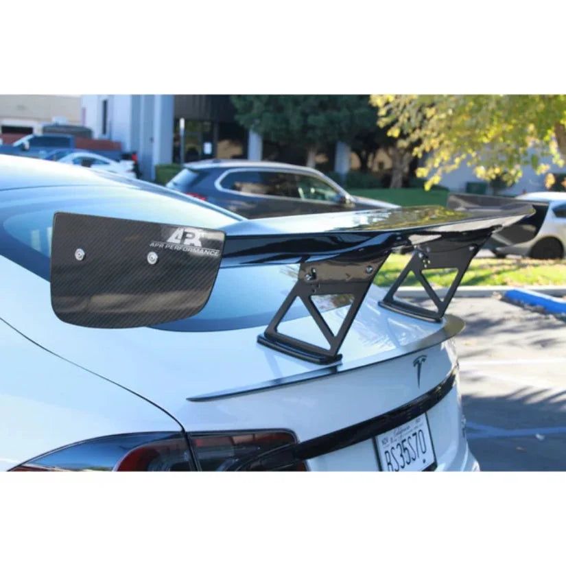 Apr Performance Gtc-500 71In Adjustable Carbon Fiber Wing Tesla Model S Plaid 21 + Spoilers