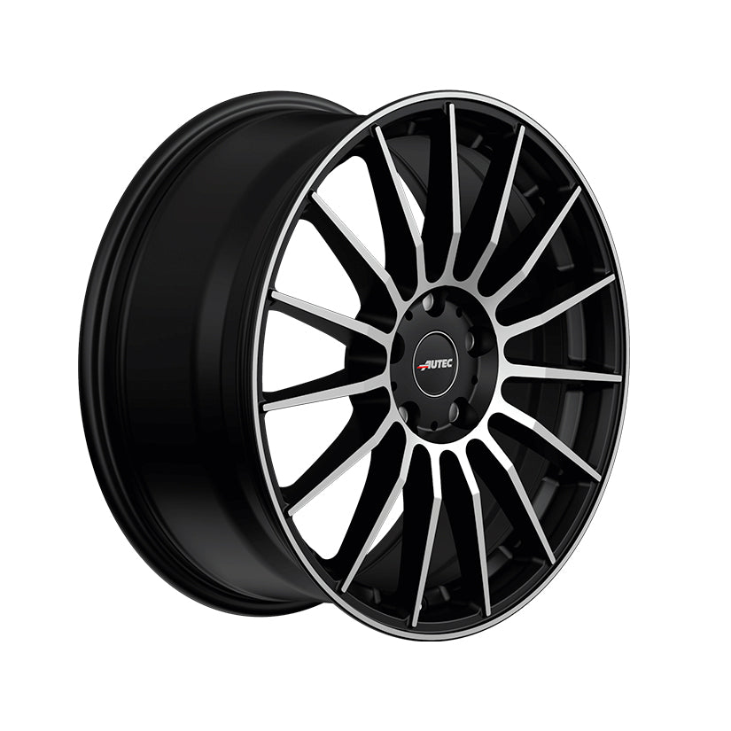 AUTEC Lamera Alloy Wheel 17x7.5 ET45 5x114 Black Matt Polished 70mm CB