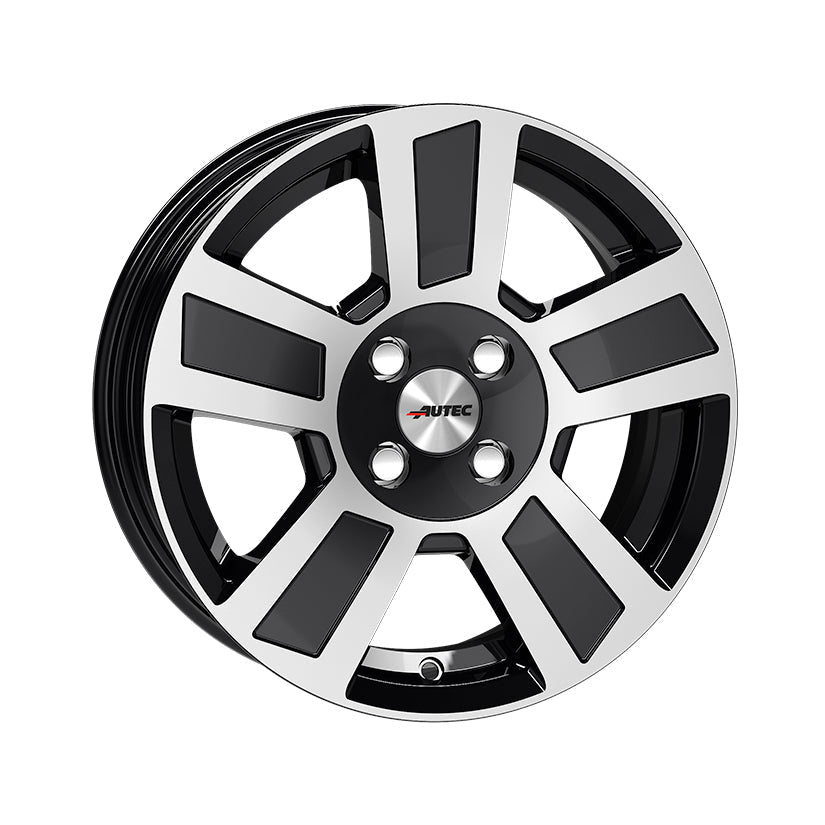 AUTEC Tigris Alloy Wheel 14x6 ET30 4x100 Black Polished 66.6mm CB