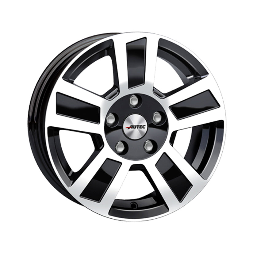 AUTEC Tigris Alloy Wheel 14x6 ET30 5x112 Black Polished 66.6mm CB
