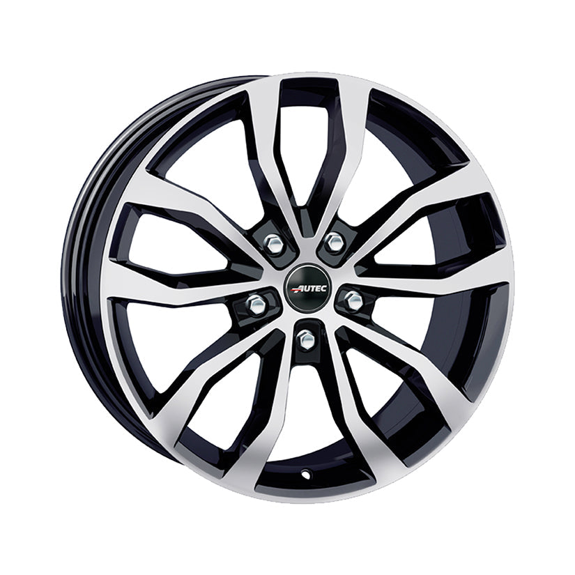 AUTEC Uteca Alloy Wheel 20x9 ET38 5x112 Black Polished 66.5mm CB