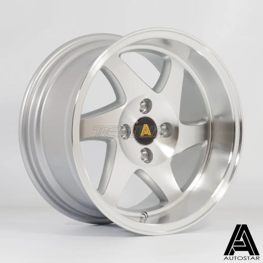 Autostar Blade Alloy Wheel 15x8 ET20 4x100 Silver Polished Face 67.1mm CB Alloy Wheels