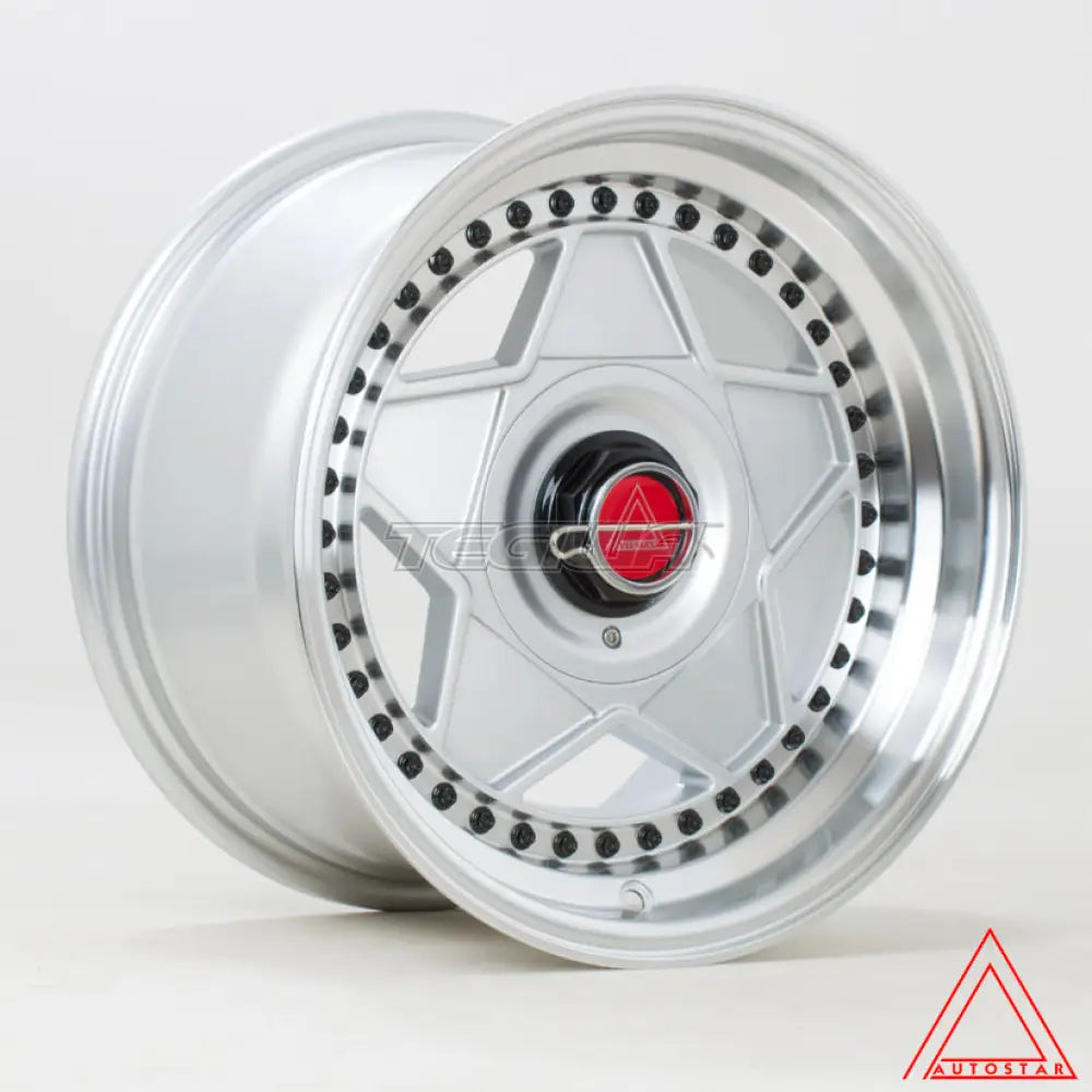 Autostar Centro Alloy Wheel 15x8.25 ET20 4x100,4x108 Silver Polished Lip 73.1mm CB Alloy Wheels