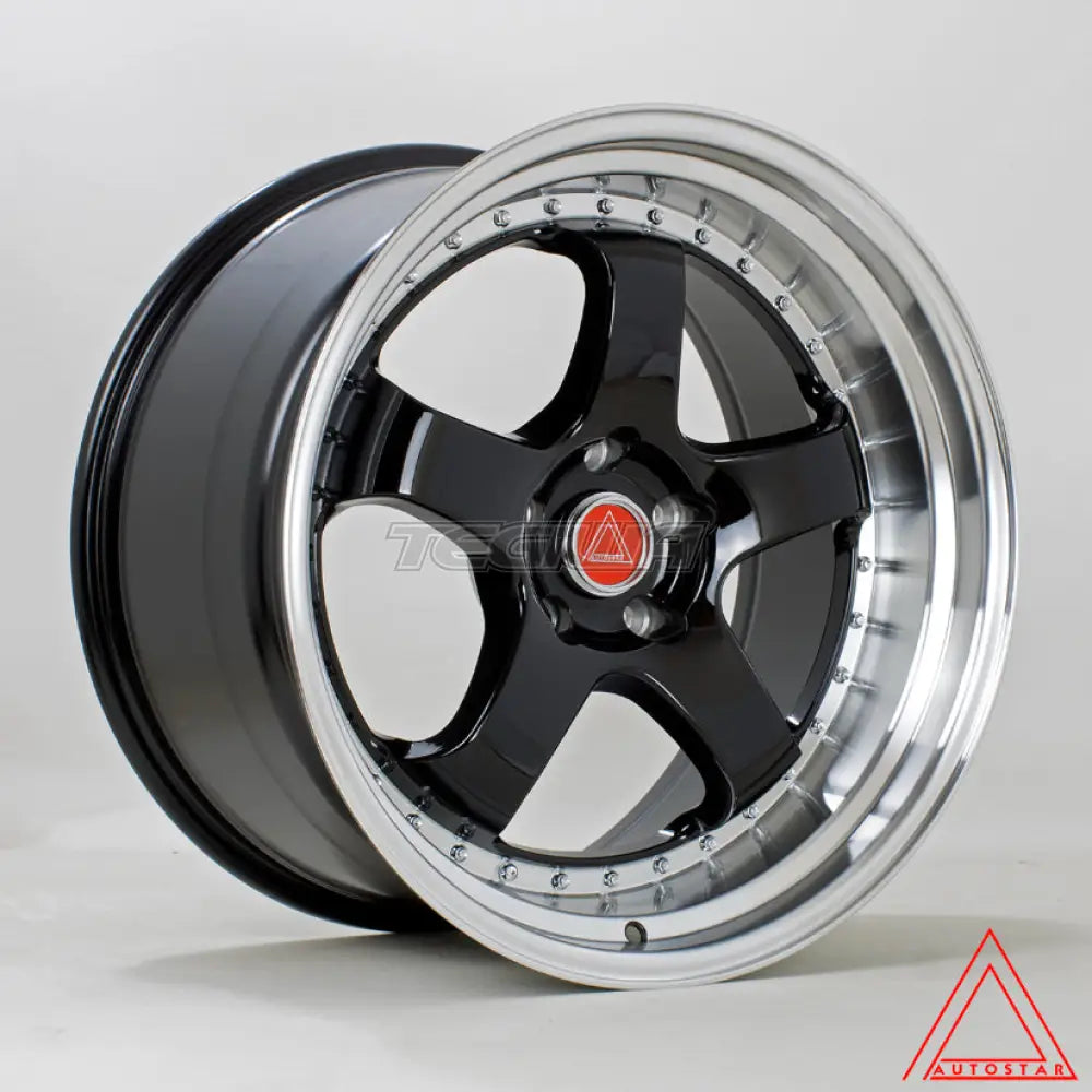 Autostar GT5R Alloy Wheel 19x10.5 ET22 5x114 Black Polished Lip 73.1mm CB Alloy Wheels