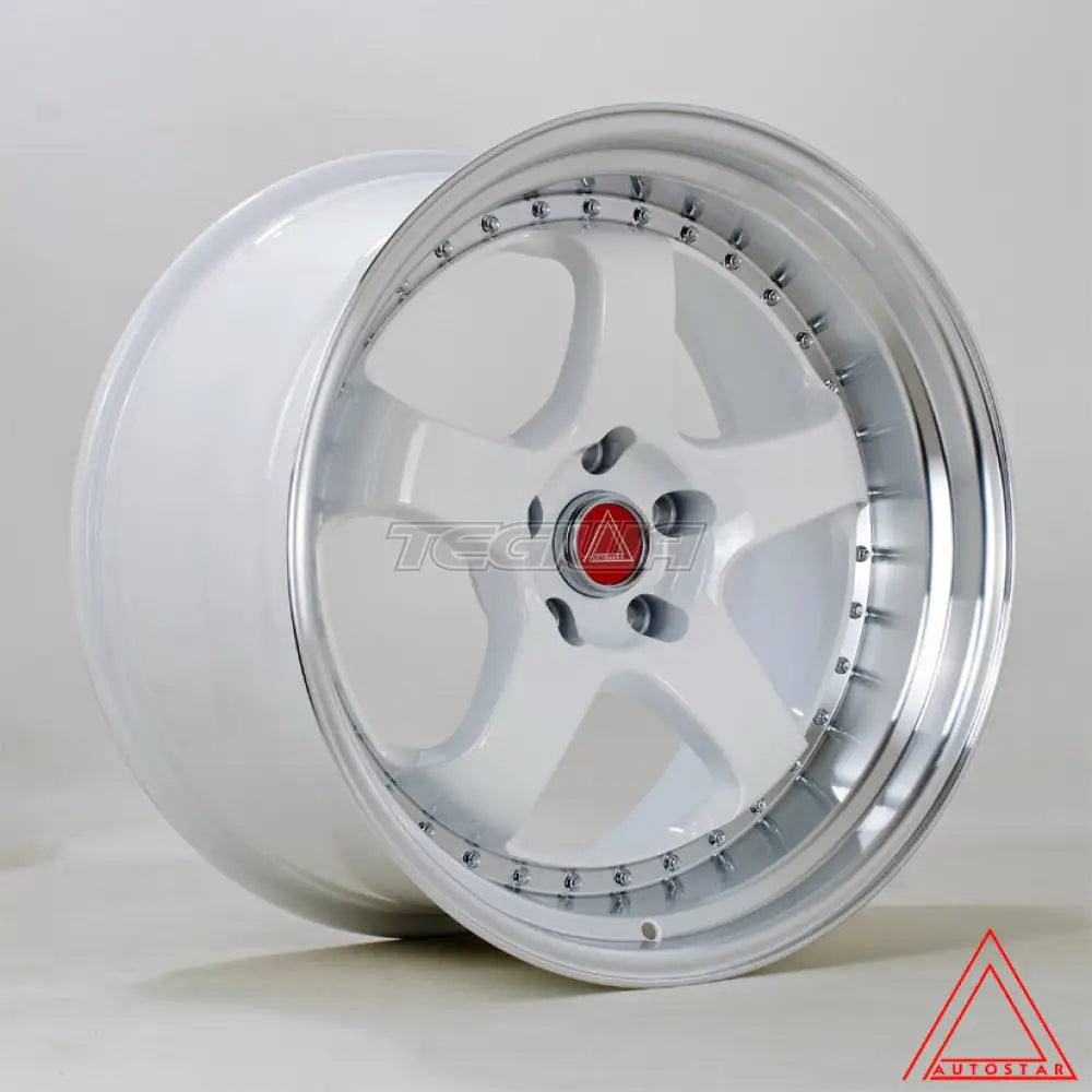 Autostar GT5R Alloy Wheel 19x10.5 ET22 5x114 White Polished Lip 73.1mm CB Alloy Wheels