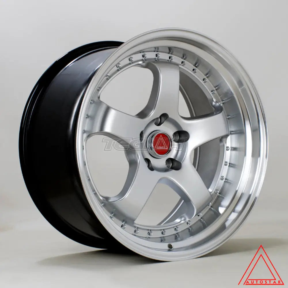 Autostar GT5R Alloy Wheel 19x10.5 ET30 5x120 Hyper Silver Polished Lip 74.1mm CB Alloy Wheels