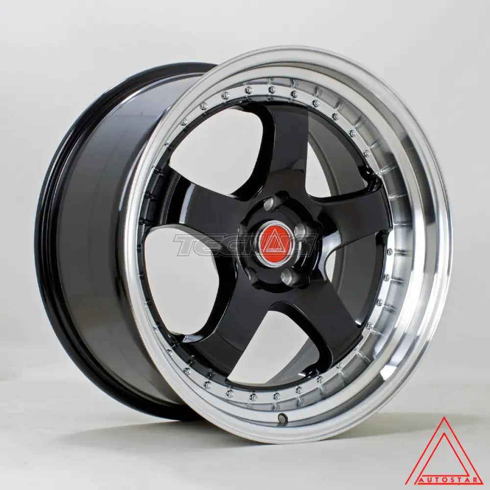 Autostar GT5R Alloy Wheel 19x9.5 ET22 5x114 Black Polished Lip 73.1mm CB Alloy Wheels
