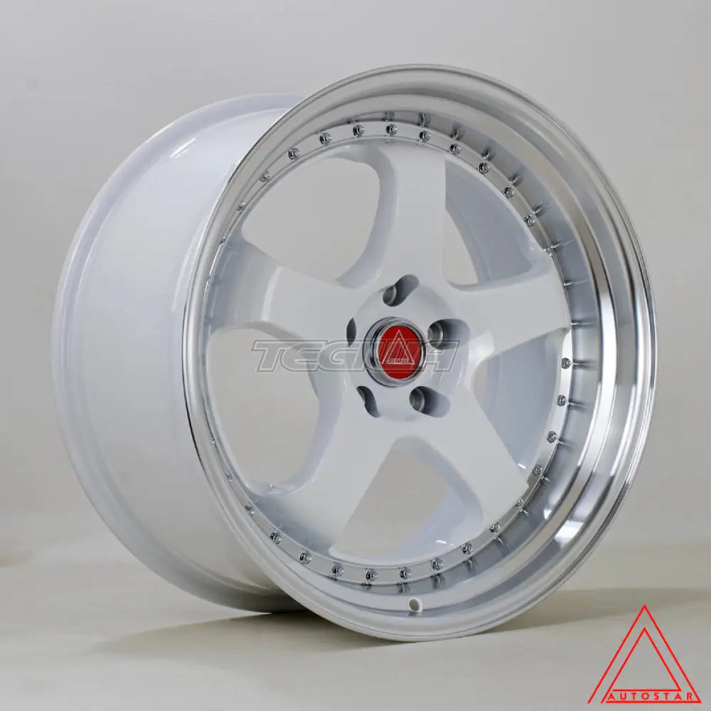 Autostar GT5R Alloy Wheel 19x9.5 ET22 5x114 White Polished Lip 73.1mm CB Alloy Wheels