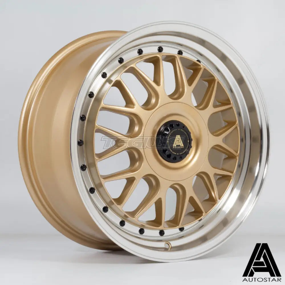 Autostar Monza Alloy Wheel 18x8.5 ET45 5x112,5x120 Gold Polished Lip 72.6mm CB Alloy Wheels