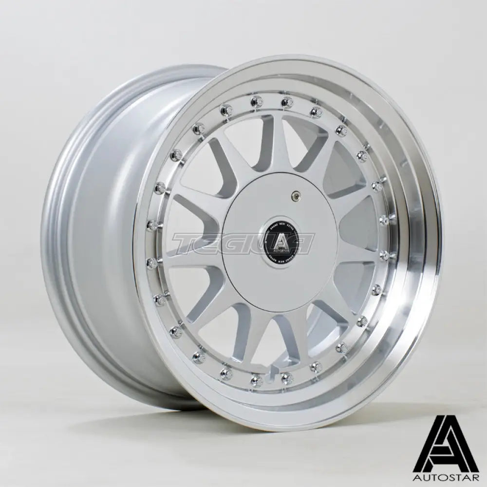 Autostar Raider Alloy Wheel 15x7.5 ET20 4x100,4x108 Silver Polished Lip 67.1mm CB Alloy Wheels