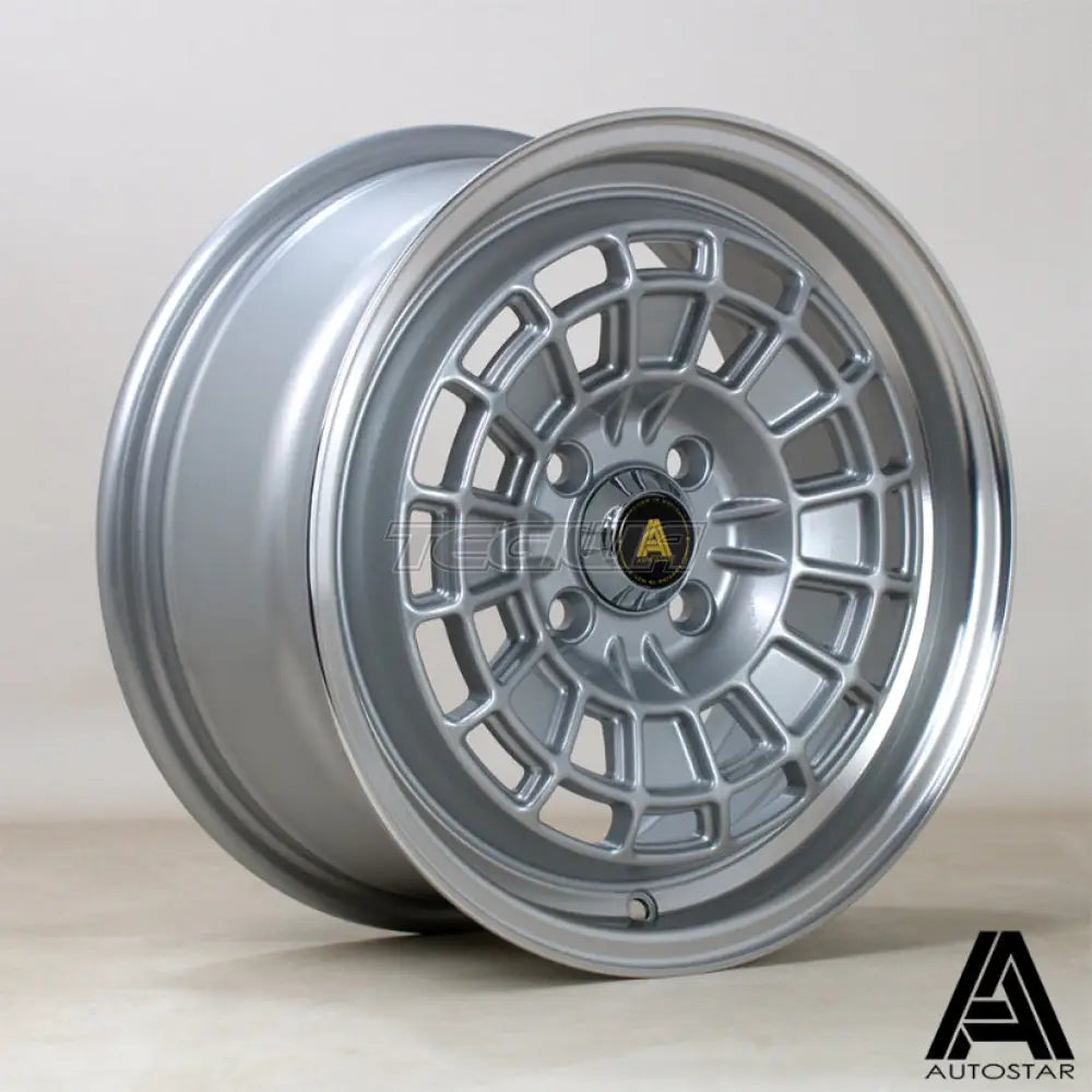 Autostar Roulette Alloy Wheel 15x7 ET40 4x100 Silver Polished Lip 67.1mm CB Alloy Wheels