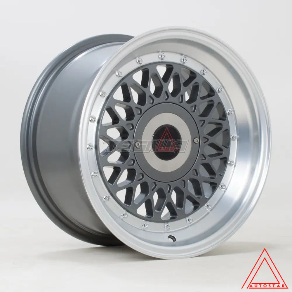 Autostar Silhouette Alloy Wheel 15x8 ET25 4x100,4x114 Gunmetal Polished Lip 73.1mm CB Alloy Wheels