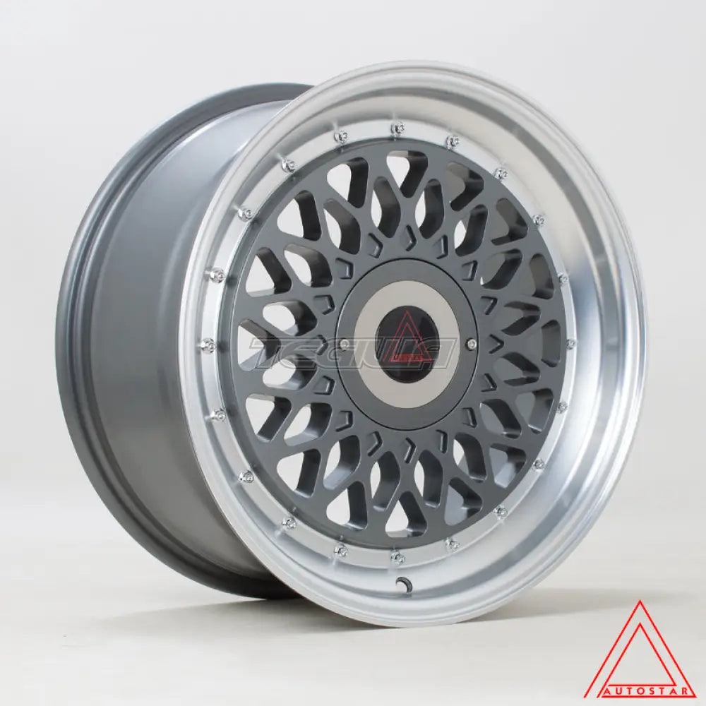 Autostar Silhouette Alloy Wheel 17x8 ET30 4x100,4x108 Gunmetal Polished Lip 73.1mm CB Alloy Wheels
