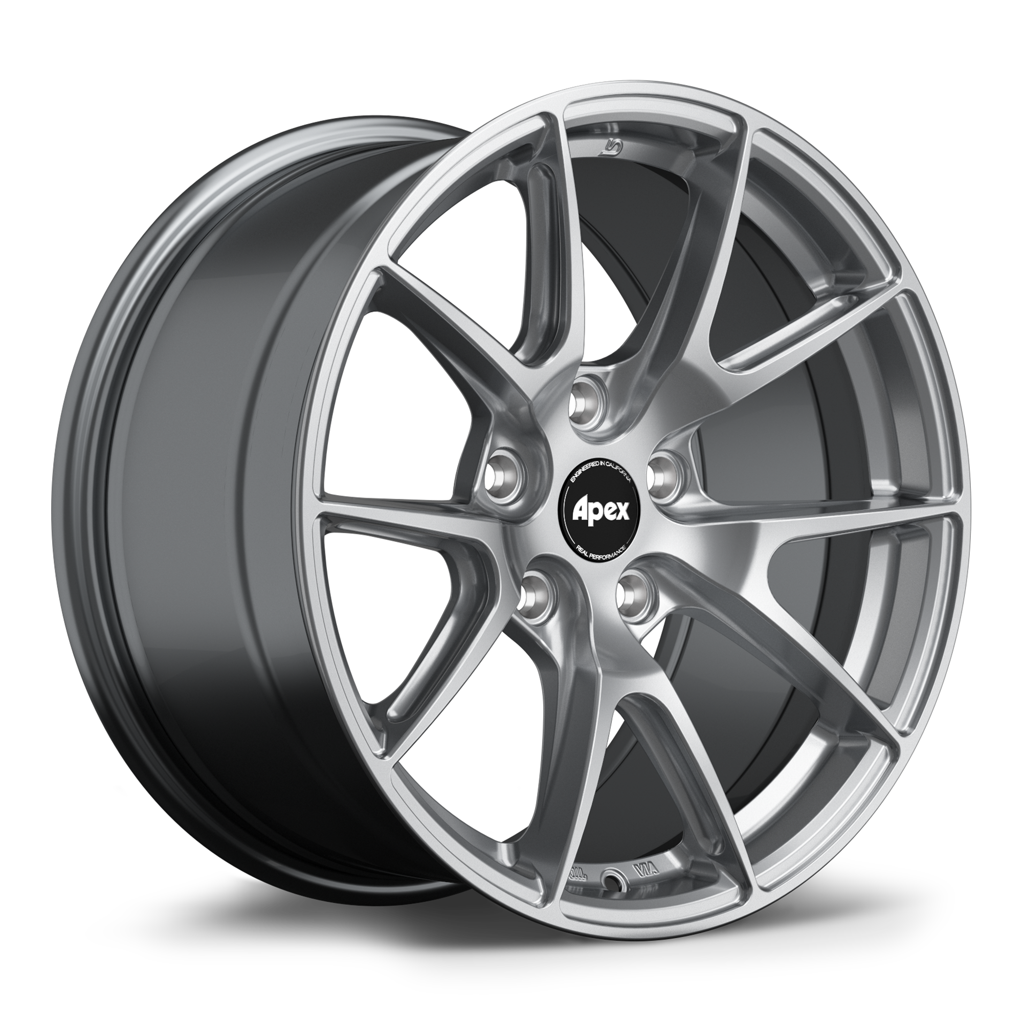 Apex VS-5 Alloy Wheel 17x9.5 ET35 5x120 Hyper Black 72.56mm CB