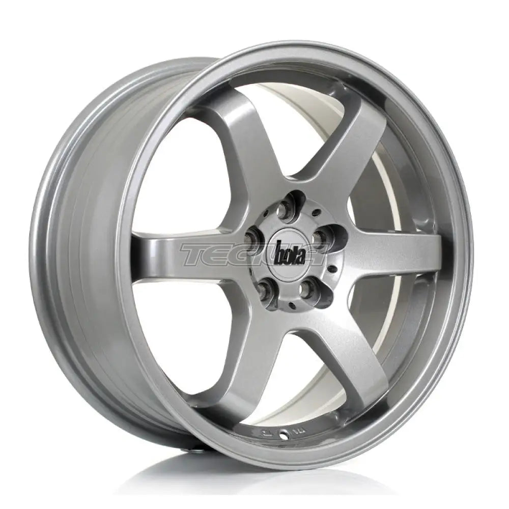 BOLA B1 Alloy Wheel 17x7.5 4x100 ET40 To 45 72.56mm CB Crystal Silver Alloy Wheels