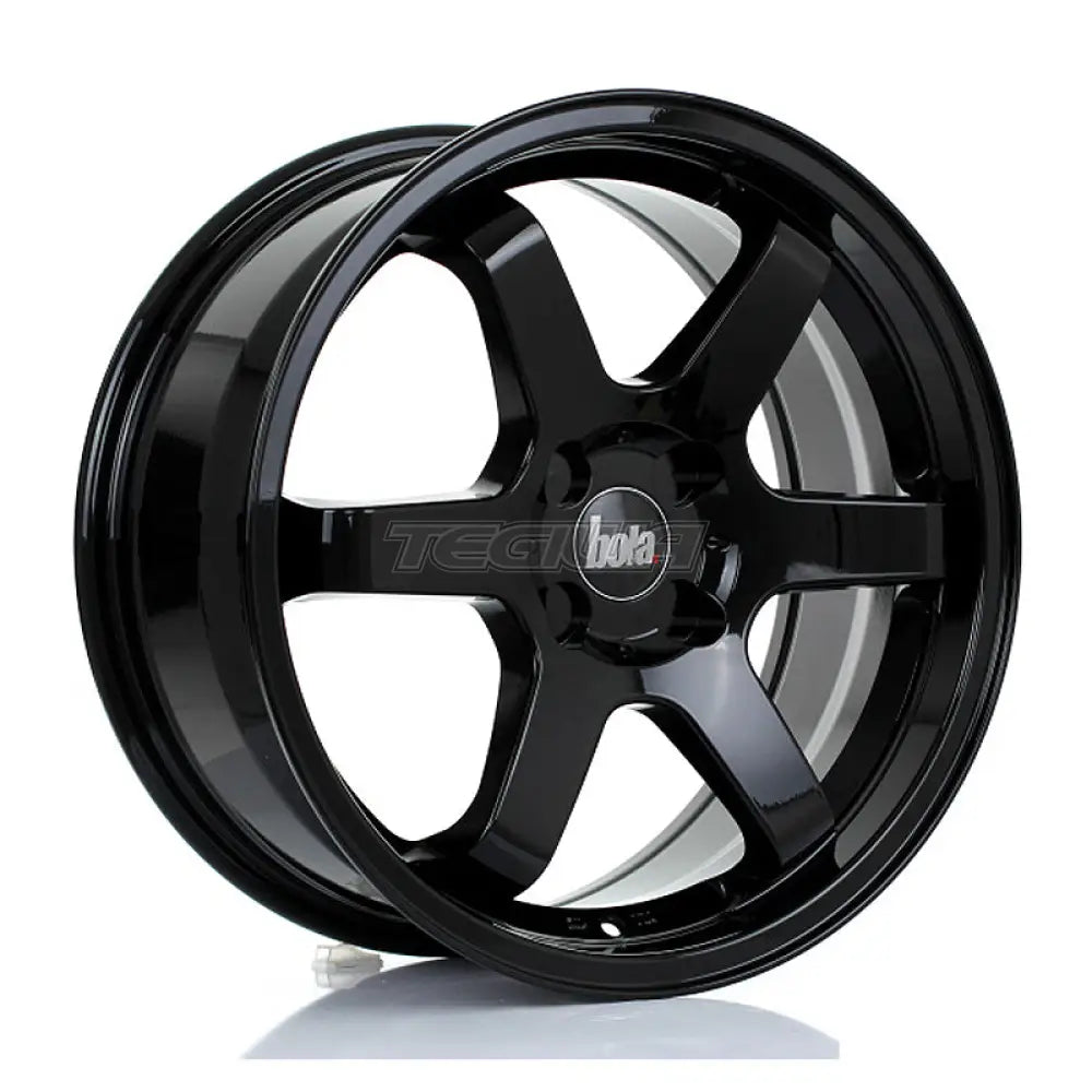 BOLA B1 Alloy Wheel 17x7.5 4x108 ET40 72.6mm CB Gloss Black Alloy Wheels