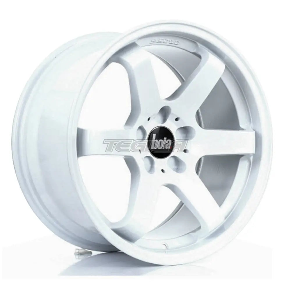 BOLA B1 Alloy Wheel 18x9.5 5x108 ET30 To 45 72.6mm CB White Alloy Wheels