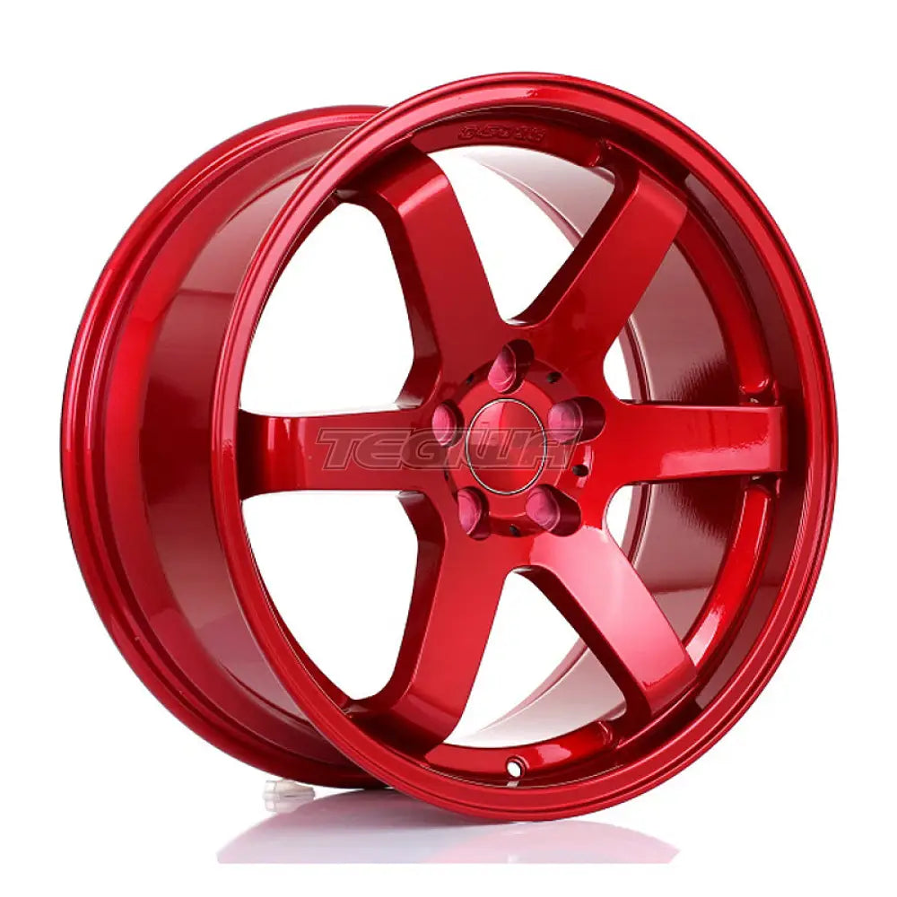 BOLA B1 Alloy Wheel 19x8.5 5x100 ET30 To 45 72.6mm CB Candy Red Alloy Wheels