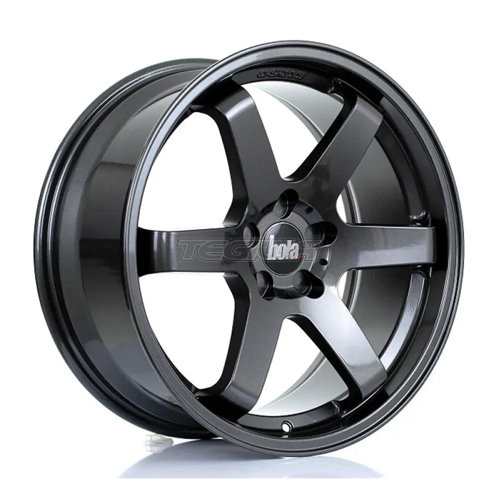 BOLA B1 Alloy Wheel 19x8.5 5x100 ET30 To 45 72.6mm CB Gloss Gunmetal Alloy Wheels