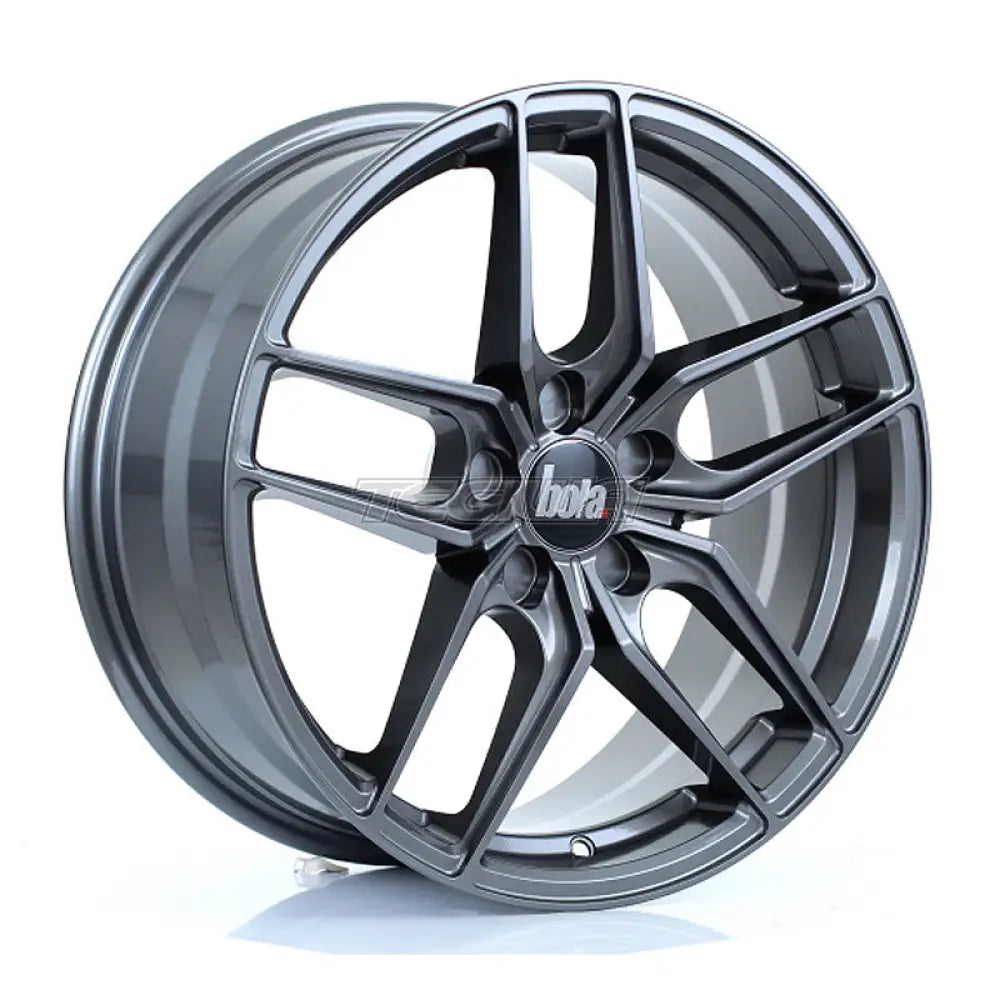 BOLA B11 Alloy Wheel 18x8 5x112 ET30 To 45 72.6mm CB Light Gunmetal Alloy Wheels