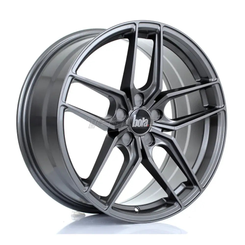 BOLA B11 Alloy Wheel 19x8.5 5x120 ET25 To 52 72.6mm CB Light Gunmetal Alloy Wheels