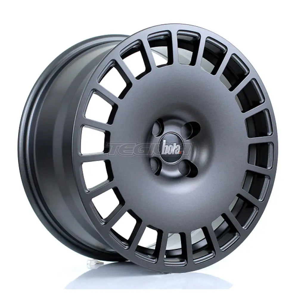 BOLA B12 Alloy Wheel 17x8 4x108 ET30 To 45 72.6mm CB Matt Gunmetal Alloy Wheels