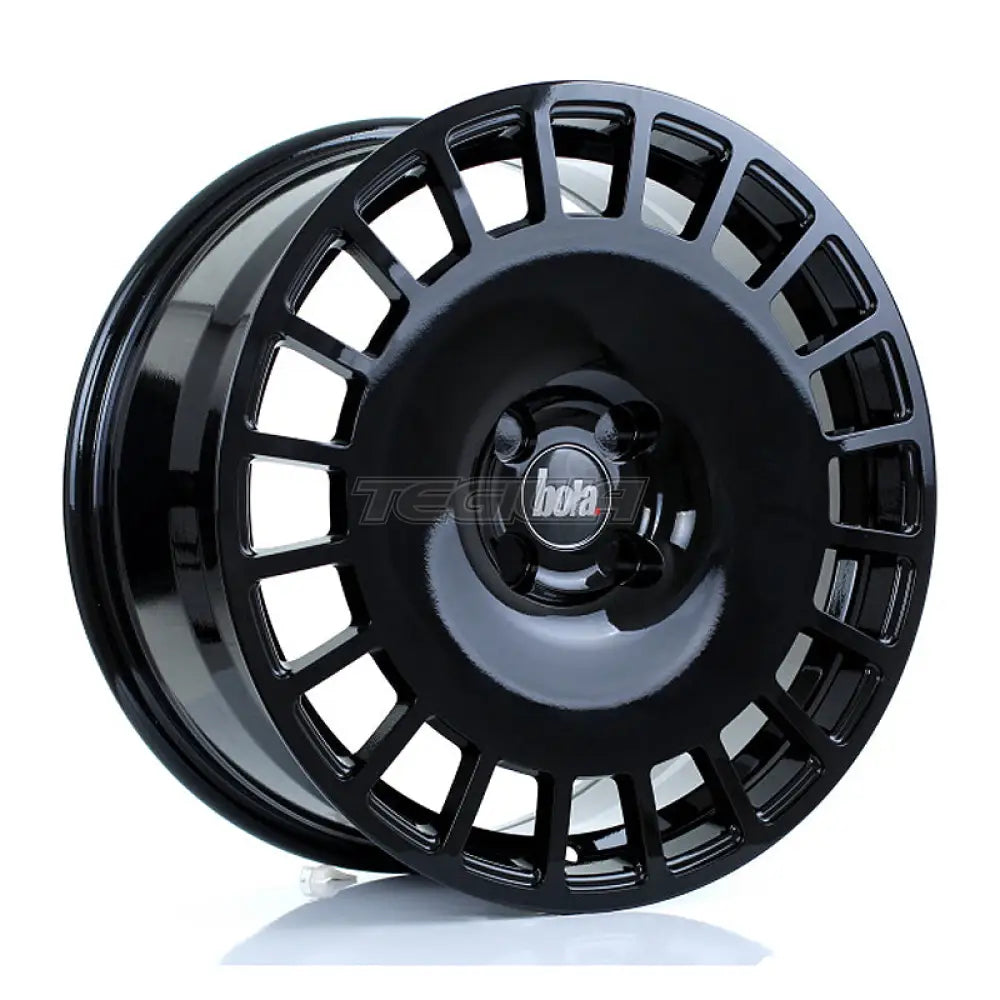 BOLA B12 Alloy Wheel 17x8 5x112 ET30 To 45 72.6mm CB Gloss Black Alloy Wheels