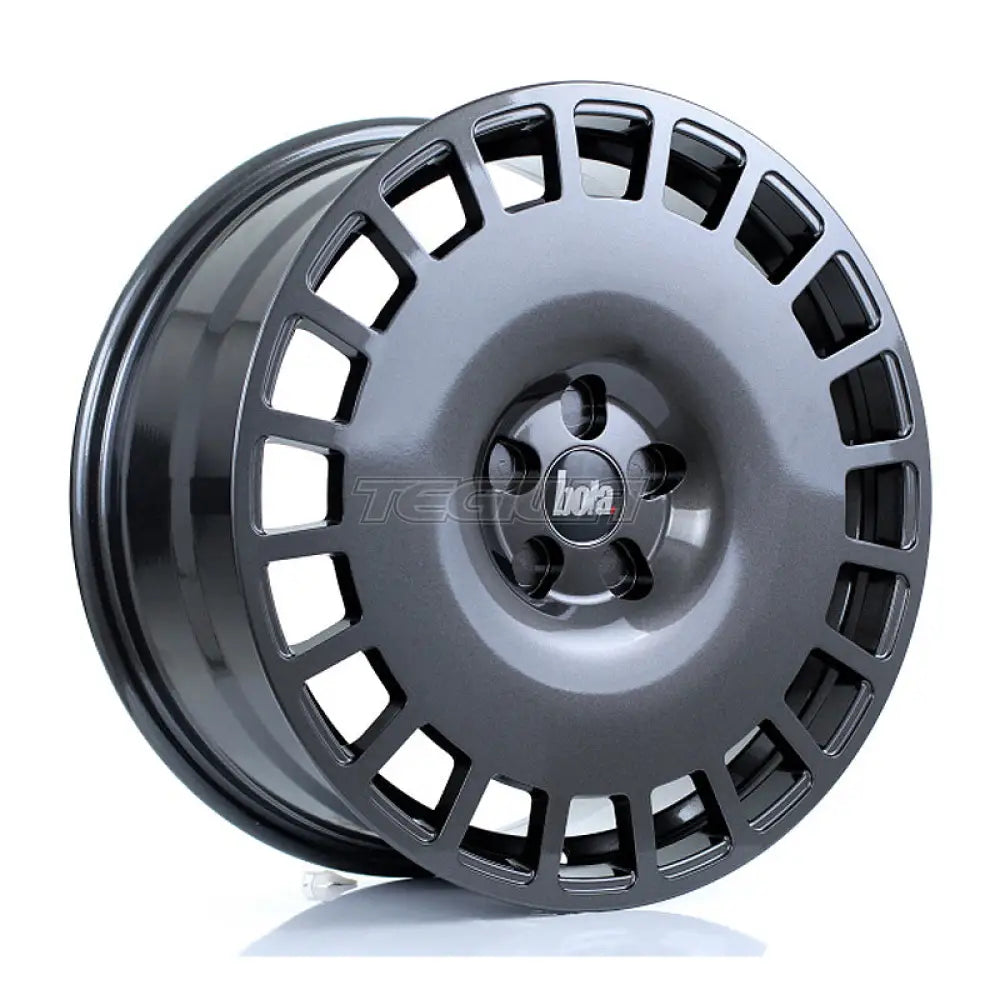 BOLA B12 Alloy Wheel 18x8 5x112 ET30 To 45 72.6mm CB Gloss Gunmetal Alloy Wheels