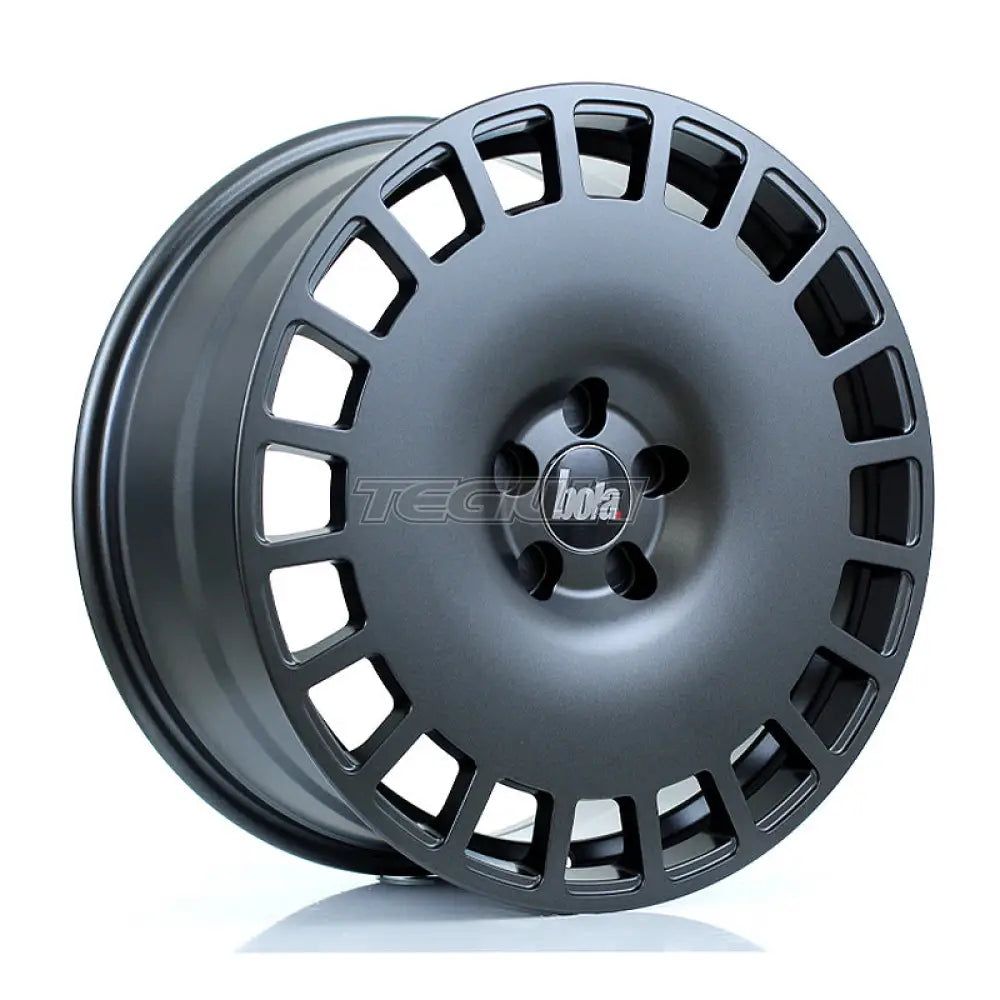 BOLA B12 Alloy Wheel 19x8.5 5x100 ET25 To 45 72.6mm CB Matt Gunmetal Alloy Wheels