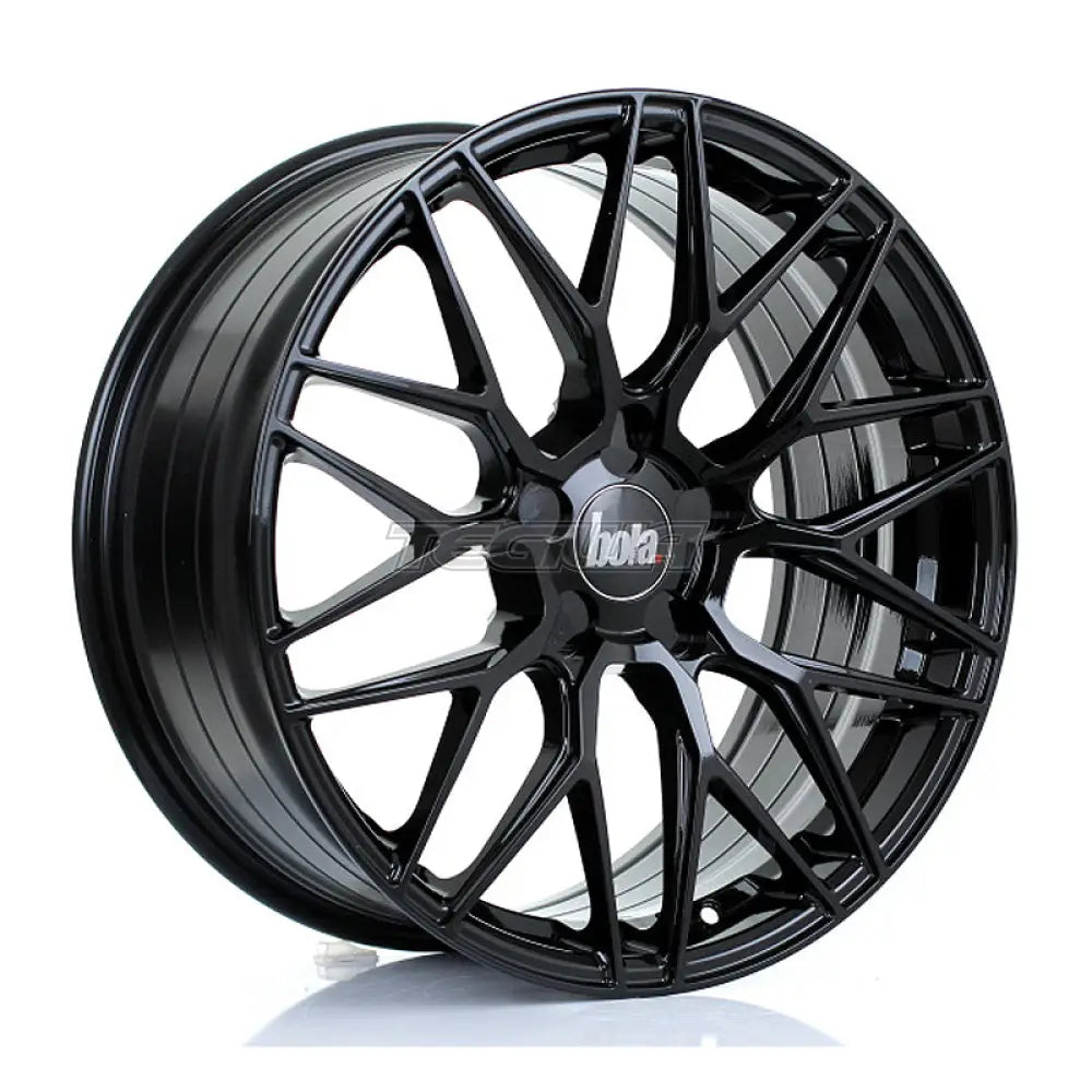 BOLA B17 Alloy Wheel 19x8.5 5x127 ET15 To 45 72.6mm CB Gloss Black Alloy Wheels