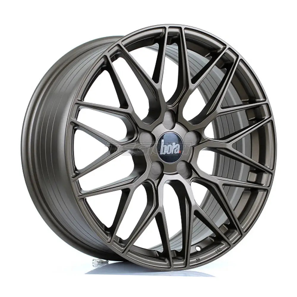 BOLA B17 Alloy Wheel 19x9.5 5x100 ET15 To 45 72.6mm CB Matt Bronze Alloy Wheels