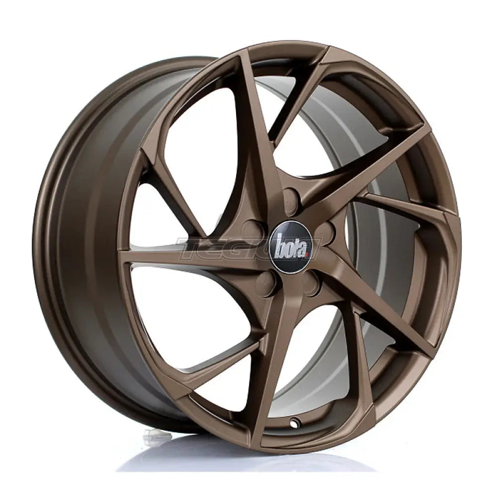 BOLA B18 Alloy Wheel 19x8.5 5x112 ET25 To 45 72.6mm CB Matt Bronze Alloy Wheels