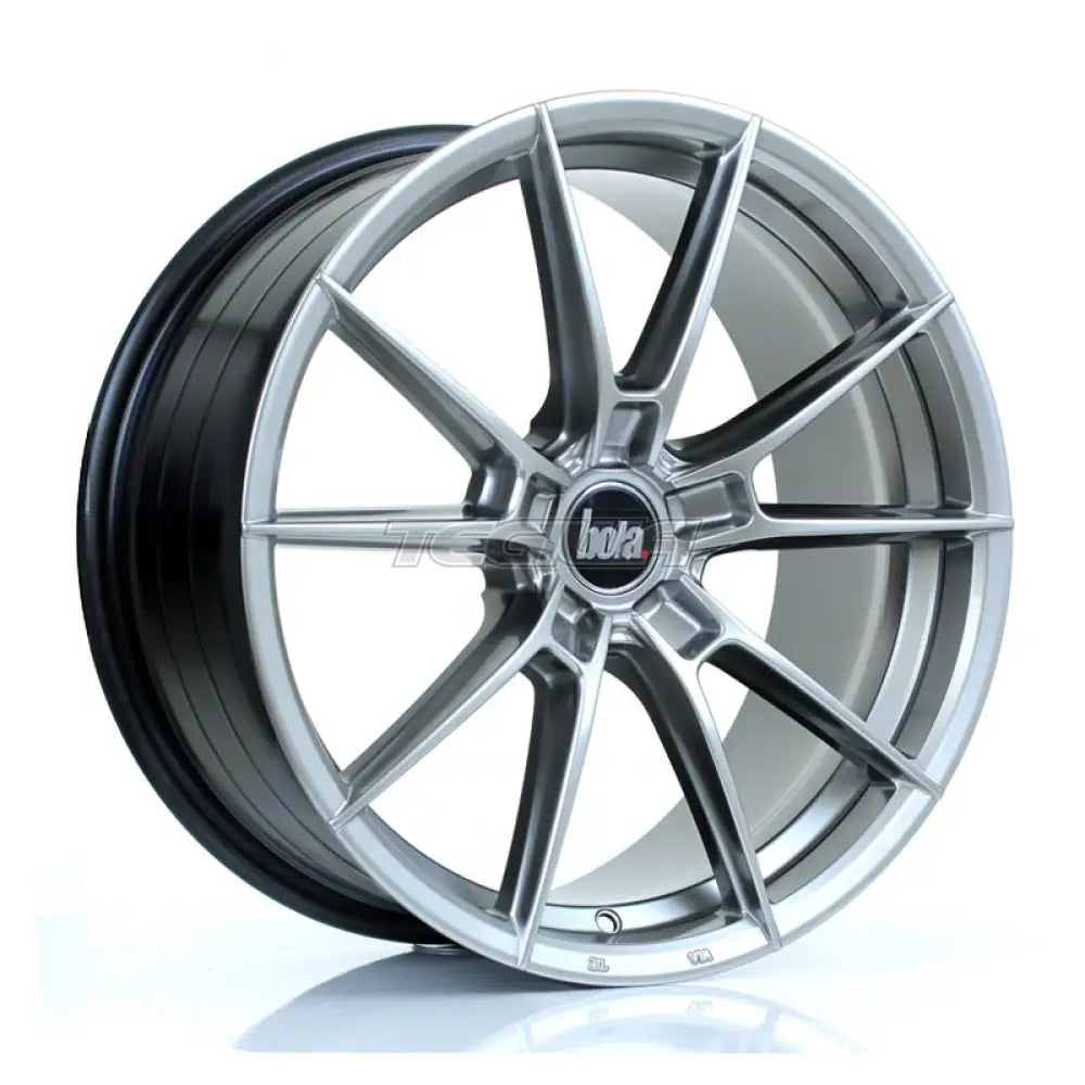 BOLA B19 Alloy Wheel 18x8 5x100 ET35 To 45 72.6mm CB Hyper Black Alloy Wheels