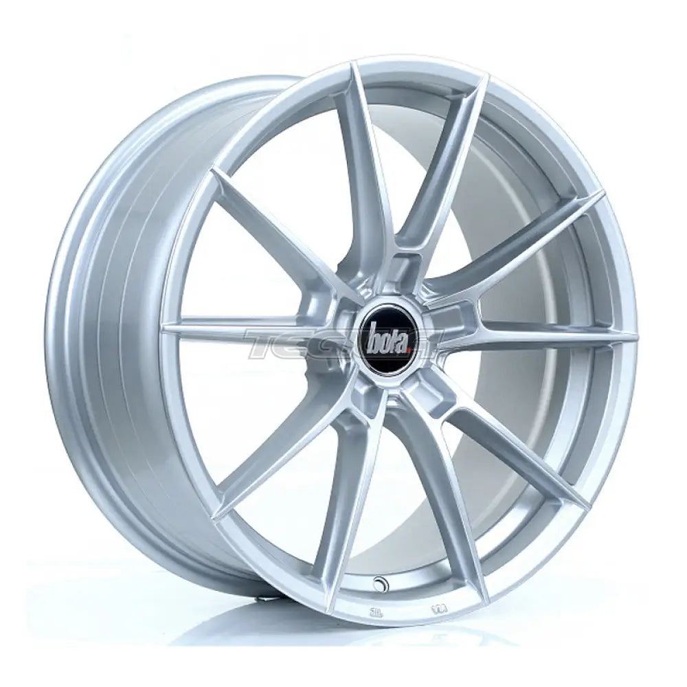 BOLA B19 Alloy Wheel 18x8 5x120 ET35 To 45 72.6mm CB Crystal Silver Alloy Wheels